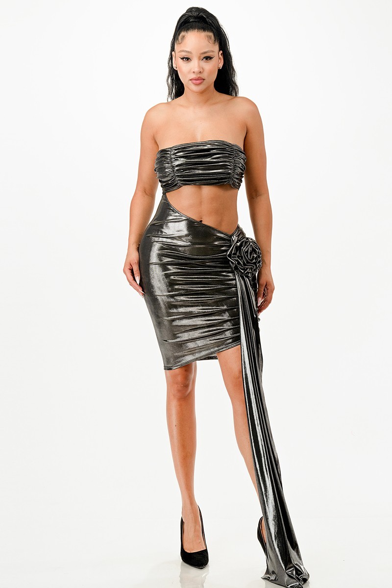 Metallic Sexy Dress  Ever Glamor